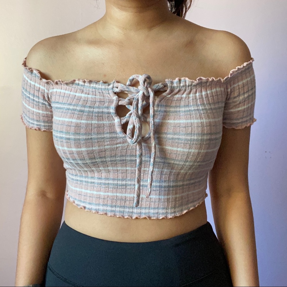 Off the Shoulder Tie Top